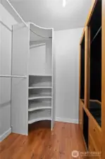 Primary walk in closet