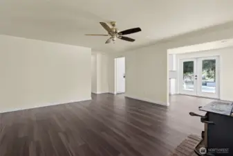 Open floor-plan is ready for your decorative touch!