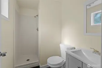 Primary bathroom.