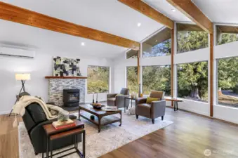 Large front windows.