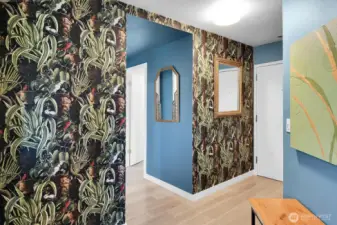 Love or change up the fun accent walls and colors.