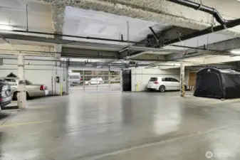 Enjoy your own reserved parking space in the secure garage.