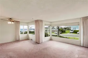 Living room with sound views