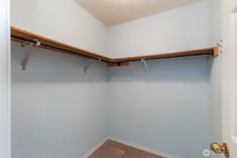 Large walk-in closet.