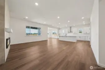 Actual home: great room