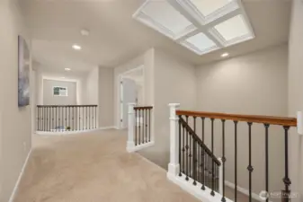 Heading upstairs to the bedrooms and bonus room.