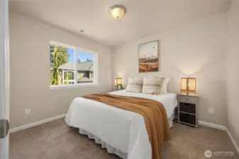 The second bedroom upstairs.