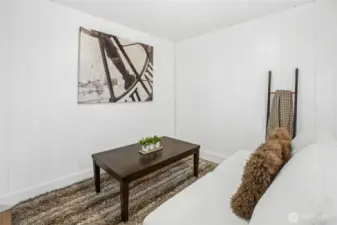 Room for a large TV.