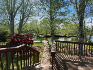 Listen to the birds as you relax on the back deck