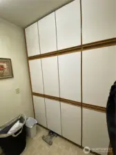 Plenty of storage in laundry room!