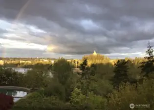 A cloudy day with the capital