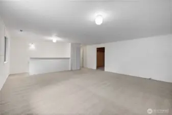 Huge upstairs rec room.