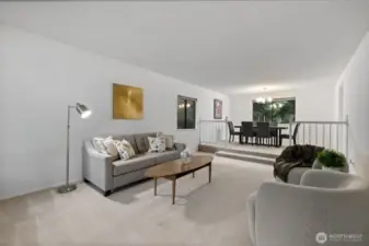 Huge sunken living room