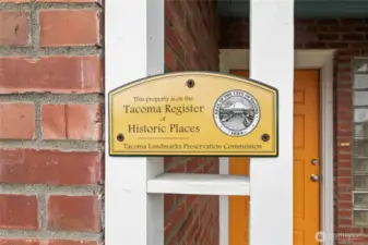 Listed on the Tacoma Register of Historic Places