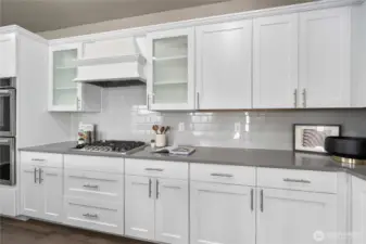 Beautifully trimmed out kitchen. With plenty of storage!