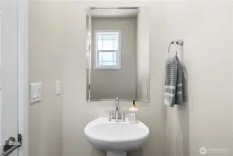 Main floor half bath.