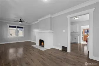 Front room + Kitchen + Back door