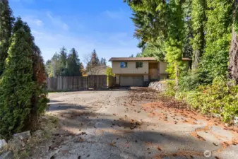 Large driveway lots of parking