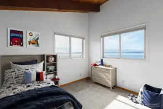 Virtually staged. Additional bedroom with views.