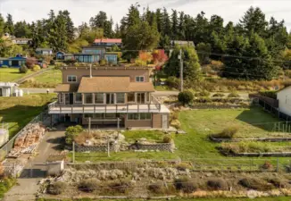 Spacious lot with room for gardening or play.