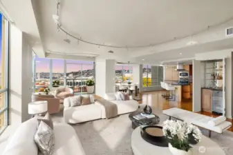 Virtually staged imagery