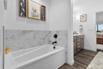 Relax in your private soaking tub