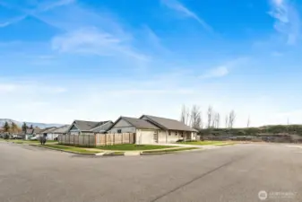 Look at all the parking options! This neighborhood has a wonderful feel to it with wide streets and the homes have all been built within the last 5 years.