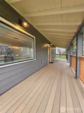 Look at this amazing big porch! Morning Coffee Please!