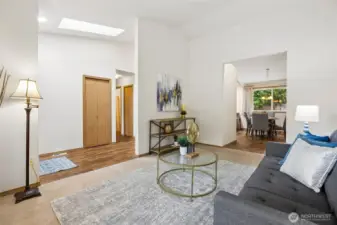 Having two large communal spaces is great for staying connected, without being in each others way.