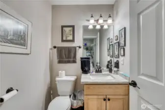 Utility room half bath