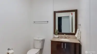 Half bath off of entry