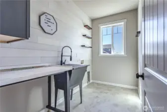 laundry/mudroom off main entrance