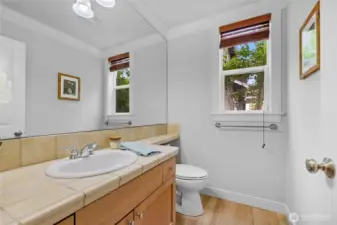 Main floor powder room!
