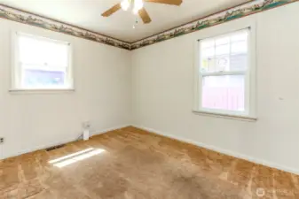 Bedroom no. 1 located on the main level.