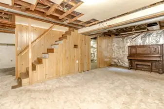Head downstairs to find this walk-out basement!