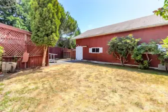 Backyard + shop!
