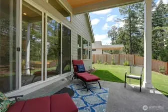 Slider With Covered Patio To Enjoy The Outdoors.