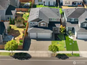3 car garage with plenty of storage
