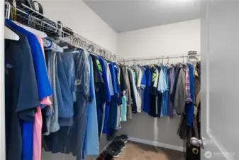 Two walk in closets