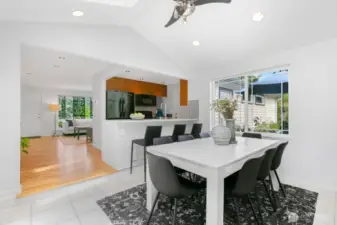 Roomy Dining Room.