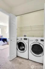 Upstairs laundry! No need to haul baskets up and down stairs in this home.