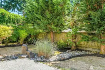 Mature trees and landscaping provide a beauty and a sense of seclusion from neighbors.