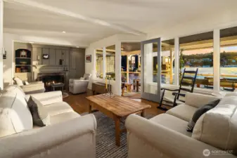 Living room steps off the water!
