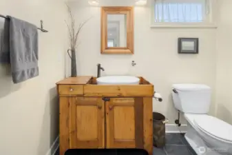Second floor bathroom with shower for the second and third bedrooms.