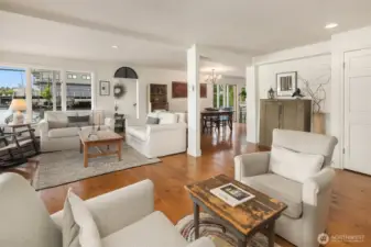Looking back toward the living spaces on the main floor.