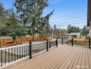 Don't miss those built in solar lights on top of the posts