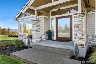 Custom Pivot Door Entry and