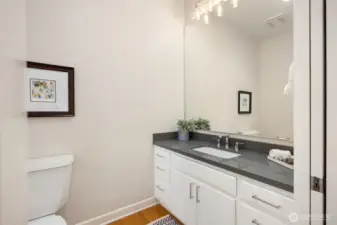 Powder room located on the main floor.