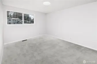 Bedroom 3 continues the theme of generous proportions, suitable for a range of household needs.