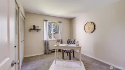 Second decent sized bedroom is perfect for home office or guest space.
